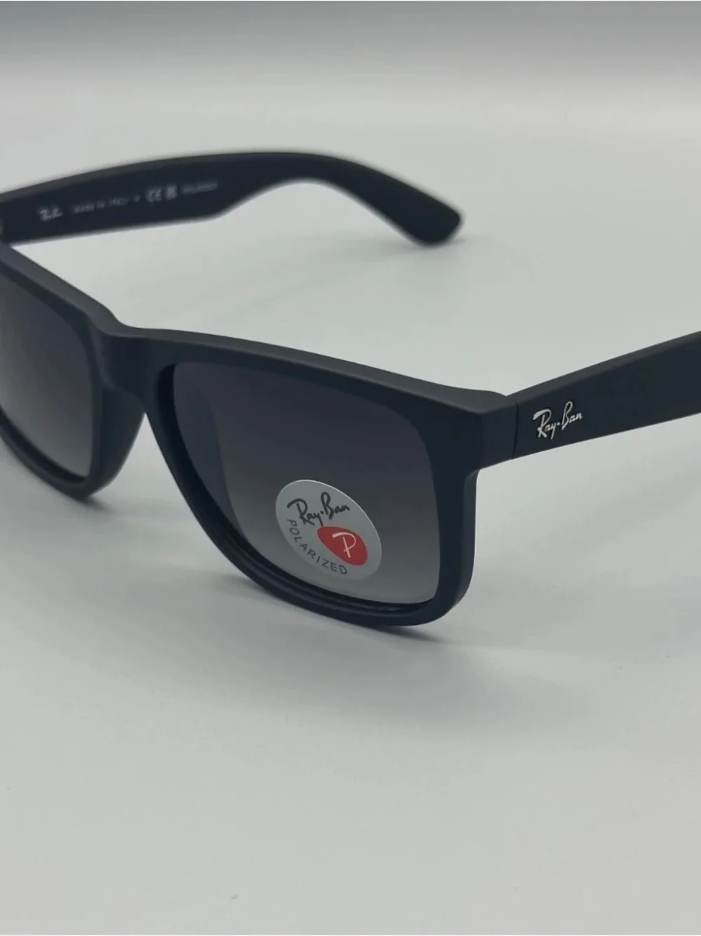 Ray-Ban Black Frame Sunglasses with Dark Gradient Lenses